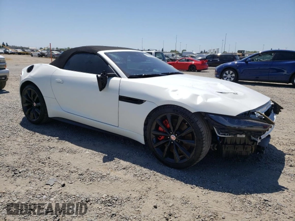 2021 Jaguar F-Type with VIN SAJD55FE7MCK75289, listed as a Copart auction lot 56250635 with 8,533 mi miles and Salvage Title. Bid and sale history available at DreamBid. Image 4.