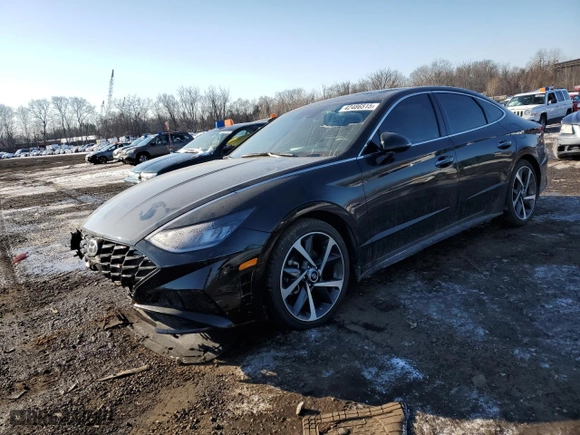 2022 Hyundai Sonata SEL Plus with VIN KMHL44J29NA239049, listed as a Copart auction lot 42486515 with 20,630 mi miles and Salvage Title. Bid and sale history available at carsss.com. Image 1.