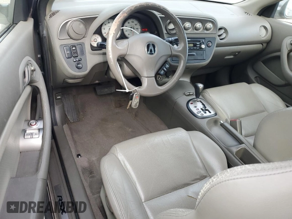 2005 Acura RSX with VIN JH4DC54835S004804, listed as a Copart auction lot 80336334 with 242,736 mi miles and Salvage Title. Bid and sale history available at carsss.com. Image 8.