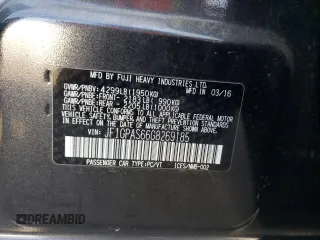 2016 Subaru Impreza Special Sports Premium z VIN JF1GPAS66G8269185, wystawiony jako Copart lot #85494734 z przebiegiem 76 246 mil mil oraz Szkoda całkowita • Salvage title. Historia ofert i sprzedaży dostępna na DreamBid. Obrazek 15.