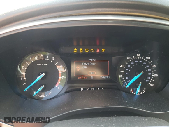 2015 Ford Fusion SE with VIN 1FA6P0HD2F5120560, listed as a Copart auction lot 52131115 with 156,289 mi miles and Salvage Title. Bid and sale history available at DreamBid. Image 9.