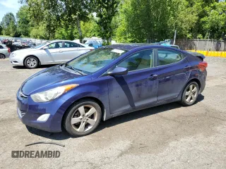 2013 Hyundai Elantra GLS with VIN 5NPDH4AE1DH449160, listed as a Copart auction lot 57885135 with 111,797 mi miles and Salvage title. Bid and sale history available at DreamBid. Image 1.