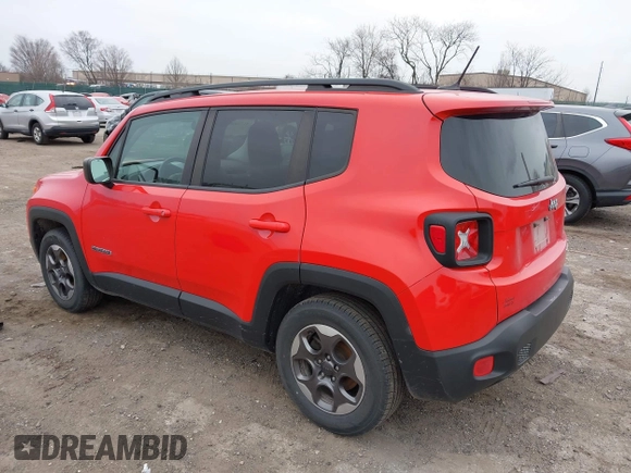 2017 Jeep Renegade Sport with VIN ZACCJAABXHPF01404, listed as a IAAI auction lot 41794086 with 49,247 mi miles and . Bid and sale history available at DreamBid. Image 3.