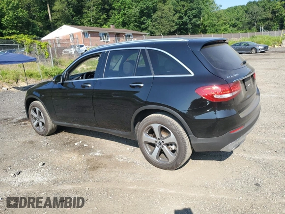 2018 Mercedes-Benz GLC 300 with VIN WDC0G4JB8JV061971, listed as a Copart auction lot 61849395 with 55,549 mi miles and Salvage title. Bid and sale history available at DreamBid. Image 2.