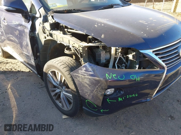 2015 Lexus RX 350 с VIN 2T2ZK1BA2FC180136, выставлен на аукционе IAAI как лот 41271416 с пробегом 136 991 миль миль и . История ставок и продаж доступна на DreamBid. Изображение 6.
