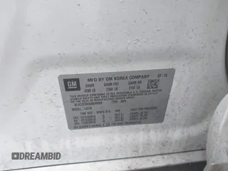2016 Buick Encore Leather with VIN KL4CJCSB4GB649349, listed as a IAAI auction lot 41485324 with 124,764 mi miles and . Bid and sale history available at DreamBid. Image 9.
