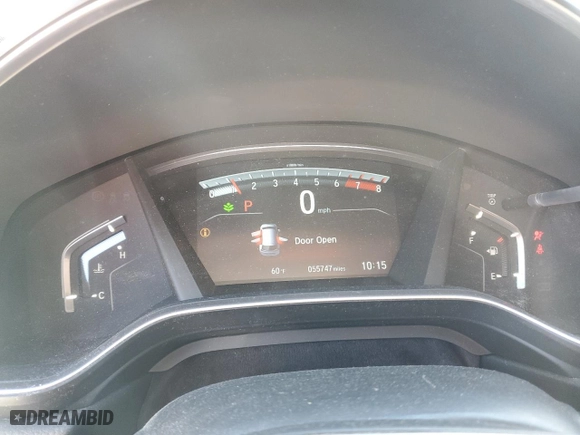 2018 Honda CR-V EX with VIN 2HKRW2H58JH637787, listed as a Copart auction lot 46635325 with 55,747 mi miles and Salvage Title. Bid and sale history available at carsss.com. Image 9.