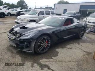2015 Chevrolet Corvette Z51 2LT with VIN 1G1YK2D77F5109902, listed as a Copart auction lot 50784194 with 128,877 mi miles and Salvage Title. Bid and sale history available at carsss.com. Image 1.