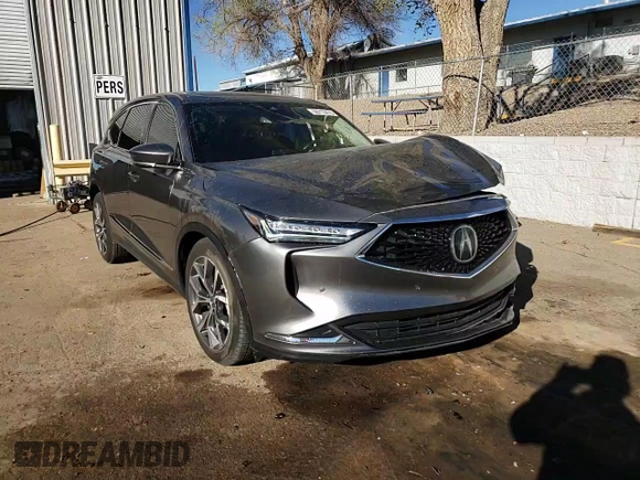 2023 Acura MDX w/Technology Package with VIN 5J8YD9H47PL007508, listed as a Copart auction lot 50713475 with 23,645 mi miles and Salvage Title. Bid and sale history available at carsss.com. Image 12.