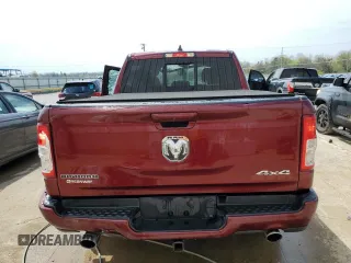 2022 Ram 1500 Big Horn with VIN 1C6SRFFTXNN459671, listed as a Copart auction lot 52813175 with 40,497 mi miles and Salvage Title. Bid and sale history available at carsss.com. Image 6.
