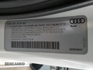 2013 Audi A6 Premium Plus z VIN WAUGFAFC1DN077678, wystawiony jako Copart lot #56999585 z przebiegiem 190 194 mil mil oraz Czysty tytuł • Clean title. Historia ofert i sprzedaży dostępna na DreamBid. Obrazek 12.