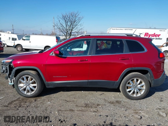 2014 Jeep Cherokee Limited with VIN 1C4PJMDB7EW219458, listed as a IAAI auction lot 41007909 with Not Provided miles and . Bid and sale history available at DreamBid. Image 13.