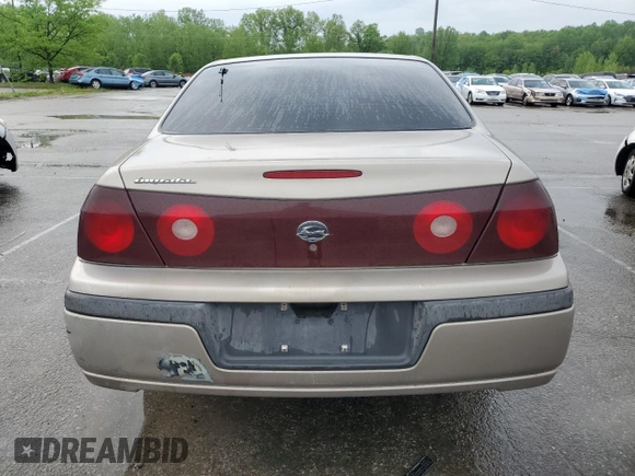 2002 Chevrolet Impala z VIN 2G1WF55E929353560, wystawiony jako Copart lot #54259205 z przebiegiem 113 182 mil mil oraz Szkoda całkowita • Salvage title. Historia ofert i sprzedaży dostępna na DreamBid. Obrazek 6.