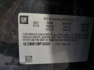 2011 Chevrolet Malibu 1LS with VIN 1G1ZB5E13BF130380, listed as a Copart auction lot 59823574 with 125,478 mi miles and Clean Title. Bid and sale history available at DreamBid. Image 12.