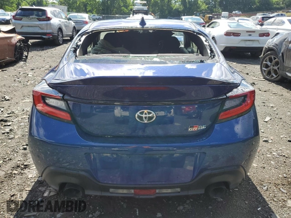 2023 Toyota GR86 Premium with VIN JF1ZNBF1XP8751175, listed as a Copart auction lot 60674184 with 0 mi miles and Salvage Title. Bid and sale history available at carsss.com. Image 6.
