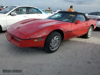 1986 Chevrolet Corvette with VIN 1G1YY6782G5905355, listed as a Copart auction lot 76673324 with 45,123 mi miles and Salvage Title. Bid and sale history available at carsss.com. Image 1.