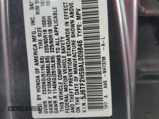 2010 Honda Accord Crosstour EX-L with VIN 5J6TF2H59AL009846, listed as a Copart auction lot 84819984 with 168,639 mi miles and Salvage Title. Bid and sale history available at carsss.com. Image 13.