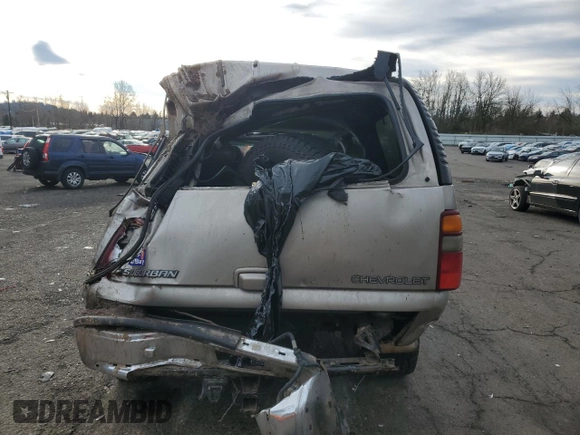 2000 Chevrolet Suburban LS with VIN 3GNFK16T8YG126021, listed as a Copart auction lot 41543485 with Not provided miles and Non repairable. Bid and sale history available at DreamBid. Image 6.