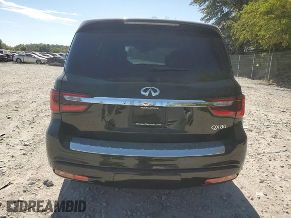 2018 Infiniti QX80 with VIN JN8AZ2NE9J9192420, listed as a Copart auction lot 71944594 with 74,376 mi miles and Salvage Title. Bid and sale history available at carsss.com. Image 6.
