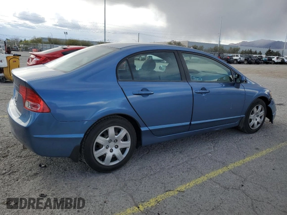 2007 Honda Civic Sdn LX with VIN 1HGFA16507L097016, listed as a Copart auction lot 51979795 with 153,512 mi miles and Salvage Title. Bid and sale history available at carsss.com. Image 3.