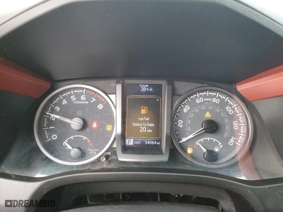2020 Toyota Tacoma 4WD SR5 with VIN 3TMCZ5AN1LM333688, listed as a Copart auction lot 42177045 with 54,064 mi miles and Salvage Title. Bid and sale history available at carsss.com. Image 9.