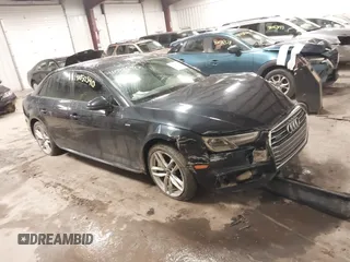 2017 Audi A4 Season of Audi Premium with VIN WAUDNAF47HN048061, listed as a IAAI auction lot 41032540 with 184,893 mi miles. Bid and sale history available at carsss.com. Image 1.