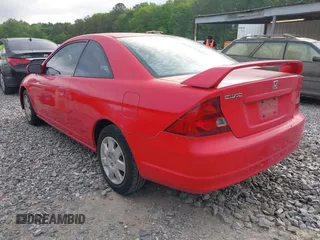 2002 Honda Civic EX with VIN 1HGEM22982L074898, listed as a IAAI auction lot 42034351 with 220,208 mi miles. Bid and sale history available at carsss.com. Image 3.