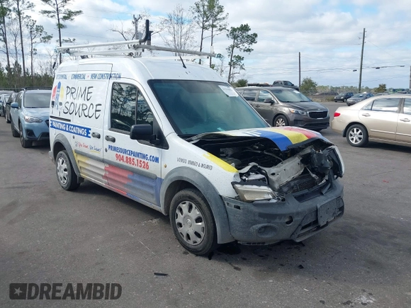 2013 Ford Transit Connect XL with VIN NM0LS7CNXDT140453, listed as a IAAI auction lot 41519693 with 181,701 mi miles and . Bid and sale history available at DreamBid. Image 1.