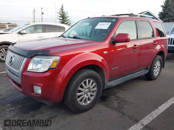 2008 Mercury Mariner Premier with VIN 4M2CU97148KJ44116, listed as a IAAI auction lot 41502759 with 152,345 mi miles. Bid and sale history available at carsss.com. Image 2.