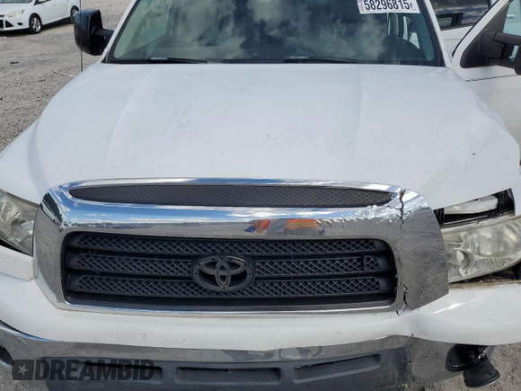 2008 Toyota Tundra with VIN 5TFBV54198X044771, listed as a Copart auction lot 58296815 with 288,619 mi miles and Salvage title. Bid and sale history available at DreamBid. Image 11.