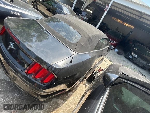 2017 Ford Mustang V6 with VIN 1FATP8EM9H5270027, listed as a Copart auction lot 54631965 with 55,166 mi miles and Salvage Title. Bid and sale history available at carsss.com. Image 4.