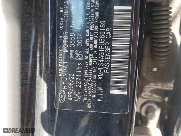 2023 Hyundai Elantra SEL with VIN KMHLS4AG1PU566189, listed as a Copart auction lot 88151655 with 30,961 mi miles and Salvage Title. Bid and sale history available at carsss.com. Image 15.