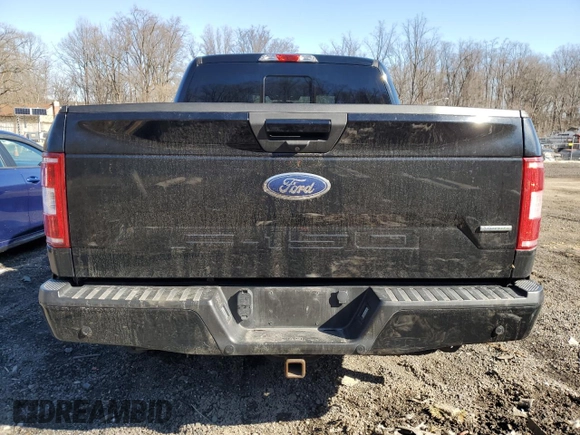 2018 Ford F-150 XL with VIN 1FTEW1EP2JFA60621, listed as a Copart auction lot 45009925 with 125,731 mi miles and Salvage title. Bid and sale history available at DreamBid. Image 6.