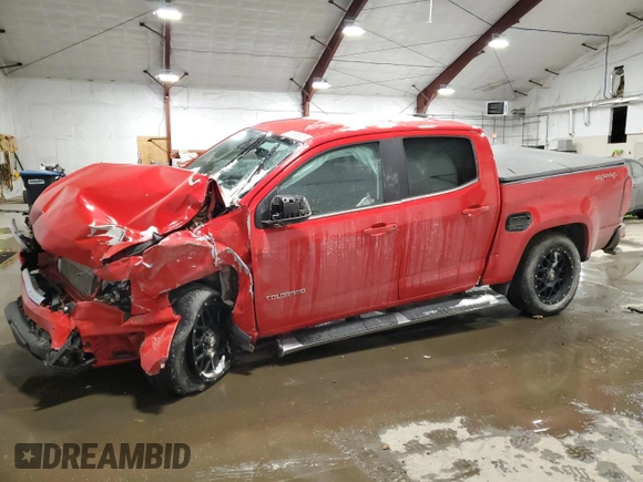 2020 Chevrolet Colorado 4WD LT with VIN 1GCGTCENXL1104411, listed as a Copart auction lot 87895605 with Not provided miles and Salvage title. Bid and sale history available at DreamBid. Image 1.