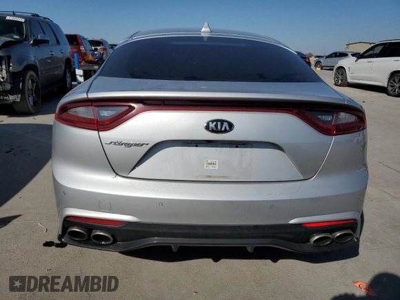 2018 Kia Stinger with VIN KNAE15LAXJ6012401, listed as a Copart auction lot 89369765 with 84,964 mi miles and Salvage Title. Bid and sale history available at DreamBid. Image 6.