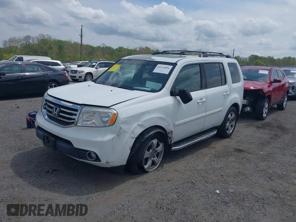 2014 Honda Pilot EX-L with VIN 5FNYF3H50EB005811, listed as a IAAI auction lot 42115804 with 216,033 mi miles and . Bid and sale history available at DreamBid. Image 2.