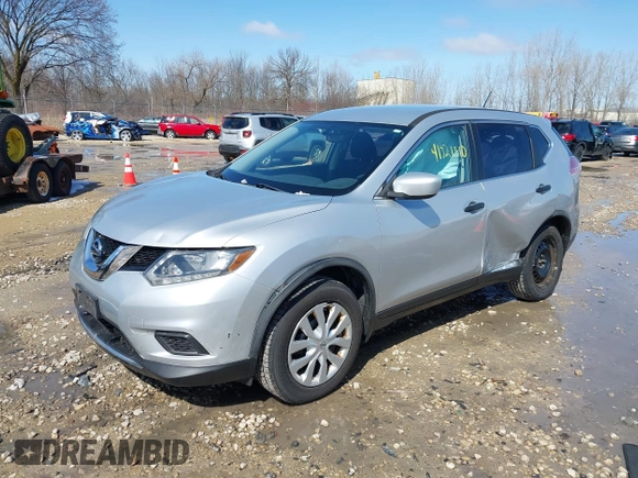 2016 Nissan Rogue S with VIN JN8AT2MV2GW136316, listed as a IAAI auction lot 41921310 with 131,463 mi miles. Bid and sale history available at carsss.com. Image 2.