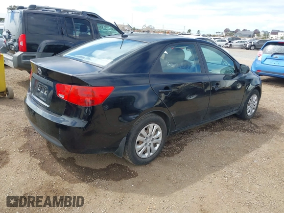 2011 Kia Forte LX with VIN KNAFT4A29B5447891, listed as a IAAI auction lot 42066343 with 166,773 mi miles. Bid and sale history available at carsss.com. Image 4.
