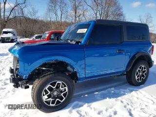 2023 Ford Bronco with VIN 1FMDE5AH5PLB24970, listed as a Copart auction lot 44934325 with 6,449 mi miles and Salvage Title. Bid and sale history available at carsss.com. Image 1.