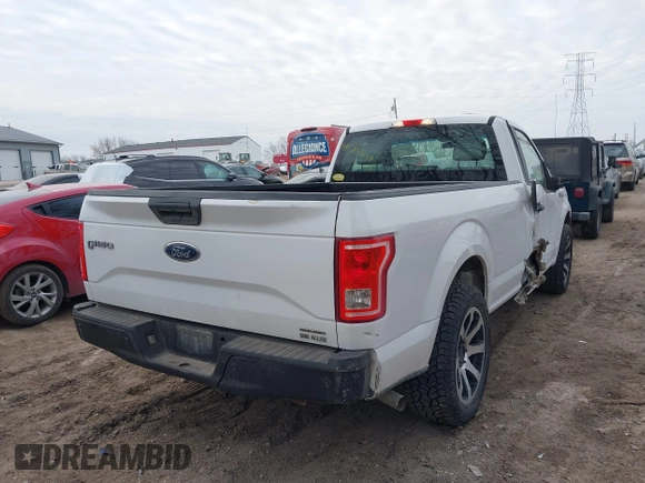 2015 Ford F-150 XL with VIN 1FTMF1C89FKD50053, listed as a IAAI auction lot 41704237 with 187,408 mi miles and . Bid and sale history available at DreamBid. Image 4.