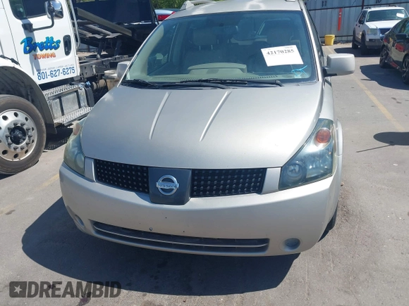 2006 Nissan Quest S Special Edition z VIN 5N1BV28U96N104720, wystawiony jako IAAI lot #42170285 z przebiegiem Nie podano mil oraz . Historia ofert i sprzedaży dostępna na DreamBid. Obrazek 6.