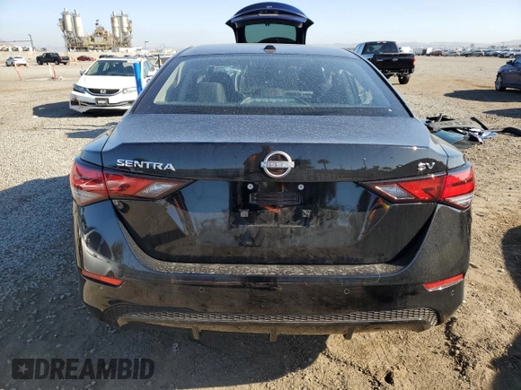 2024 Nissan Sentra SV with VIN 3N1AB8CV2RY325792, listed as a Copart auction lot 57913725 with 13,630 mi miles and Salvage title. Bid and sale history available at DreamBid. Image 6.