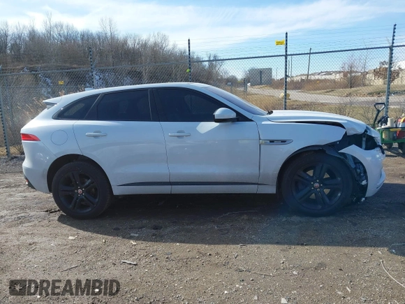 2017 Jaguar F-Pace 35t R-Sport with VIN SADCL2BVXHA063738, listed as a IAAI auction lot 41824648 with 112,449 mi miles and . Bid and sale history available at DreamBid. Image 13.
