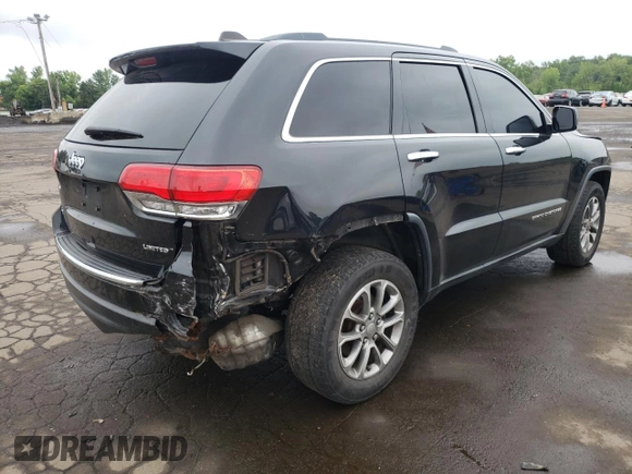 2014 Jeep Grand Cherokee Limited z VIN 1C4RJFBG7EC546642, wystawiony jako Copart lot #61445615 z przebiegiem 128 921 mil mil oraz Szkoda całkowita • Salvage title. Historia ofert i sprzedaży dostępna na DreamBid. Obrazek 3.