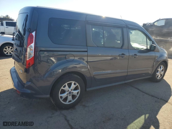 2014 Ford Transit Connect Wagon XLT with VIN NM0GS9F78E1163673, listed as a Copart auction lot 47164825 with 204,670 mi miles and Salvage Title. Bid and sale history available at carsss.com. Image 3.