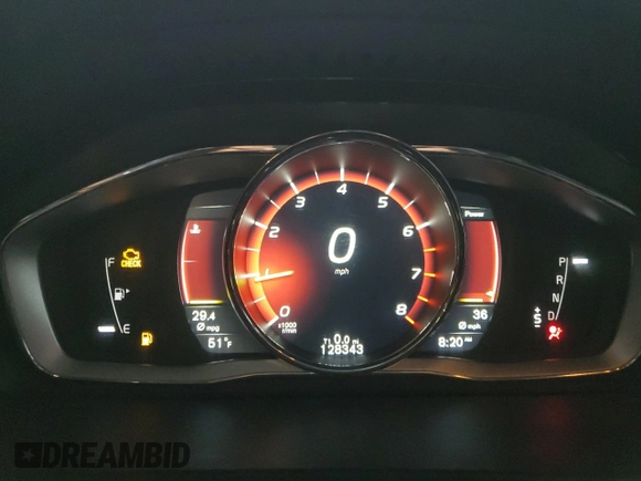 2017 Volvo V60 Premier with VIN YV140MEK3H1339550, listed as a Copart auction lot 86770894 with 128,343 mi miles and Salvage Title. Bid and sale history available at carsss.com. Image 9.
