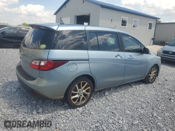 2012 Mazda 5 Touring with VIN JM1CW2CL5C0141969, listed as a Copart auction lot 62771735 with Not provided miles and Salvage title. Bid and sale history available at DreamBid. Image 3.