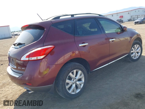 2011 Nissan Murano SL z VIN JN8AZ1MW3BW155242, wystawiony jako IAAI lot #42422158 z przebiegiem 165 785 mil mil oraz . Historia ofert i sprzedaży dostępna na DreamBid. Obrazek 4.