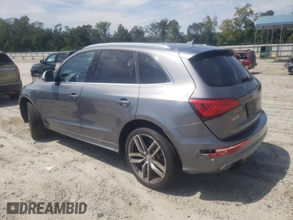 2014 Audi SQ5 Premium Plus with VIN WA1CGAFPXEA010954, listed as a Copart auction lot 69698444 with 193,137 mi miles and Salvage Title. Bid and sale history available at carsss.com. Image 2.