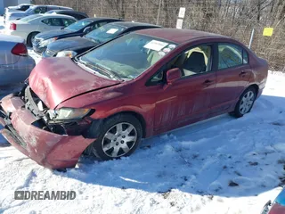 2007 Honda Civic Sdn LX with VIN 1HGFA16577L139830, listed as a IAAI auction lot 41307086 with 1 mi miles. Bid and sale history available at carsss.com. Image 2.